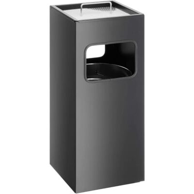 Durable Cendrier sur pied carrée, Noir, 250 x 650 x 250 mm, métal, 333101 Seau intérieur 17 litres, bac à sable 2 litres, 2 ouvertures latérales, bacs amovibles, socle protecteur, Made in Germany Durable Cendrier sur pied carrée, Noir, 250 x 650 x 250 mm, métal, 333101 Seau intérieur 17 litres, bac à sable 2 litres, 2 ouvertures latérales, bacs amovibles, socle protecteur, Made in Germany