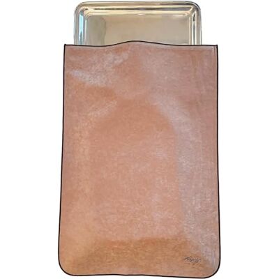Hagerty Silver Guard Holloware Bag Sac de rangement pratique en argent et plaqué argent 45 x 65 cm avec protection anti-ternissement, velours imprégné pour assiettes, plateaux, etc Hagerty Silver Guard Holloware Bag Sac de rangement pratique en argent et plaqué argent 45 x 65 cm avec protection anti-ternissement, velours imprégné pour assiettes, plateaux, etc