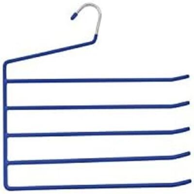 MSV 246 Cintre Pantalon 5 Barres Métal Gris 33 x 33 x 8 cm MSV 246 Cintre Pantalon 5 Barres Métal Gris 33 x 33 x 8 cm