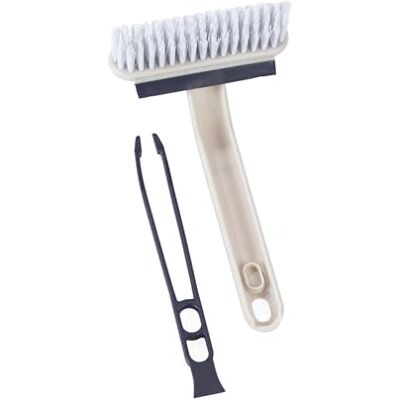 Beldray Deep Clean Shower Tool 4-en-1, tête rotative pour joints Brosses en V, raclette intégrée, bord grattoir, pinces intégrées pour retirer les cheveux, pour carrelage et parois de douche Beldray Deep Clean Shower Tool 4-en-1, tête rotative pour joints Brosses en V, raclette intégrée, bord grattoir, pinces intégrées pour retirer les cheveux, pour carrelage et parois de douche