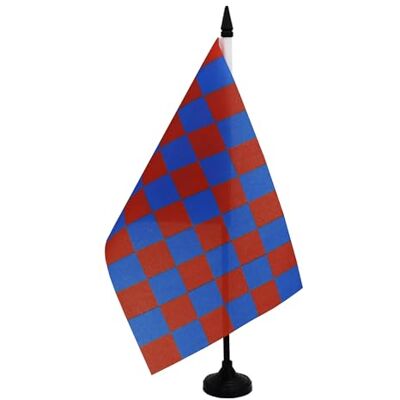 AZ FLAG Drapeau de Table Damier Bordeaux et bleu 21x14 cm Socle Plastique Usage intérieur Drapeau de bureau français finition cousue et bords renforcés avec mât en plastique et socle en plastique AZ FLAG Drapeau de Table Damier Bordeaux et bleu 21x14 cm Socle Plastique Usage intérieur Drapeau de bureau français finition cousue et bords renforcés avec mât en plastique et socle en plastique