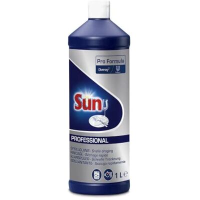 Sun Liquide de rinçage pour lave-vaisselle – Liquide de rinçage multifonction efficace pour une brillance éclatante et une vaisselle hygiénique propre, 1 l Sun Liquide de rinçage pour lave-vaisselle – Liquide de rinçage multifonction efficace pour une brillance éclatante et une vaisselle hygiénique propre, 1 l