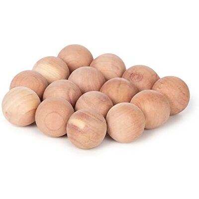Compactor Cedar Lot 15 x Billes antimites en cèdre naturel, Marron, 2 x 0,2 x H 2 cm, CED021 Compactor Cedar Lot 15 x Billes antimites en cèdre naturel, Marron, 2 x 0,2 x H 2 cm, CED021