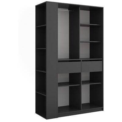 Vicco Armoire "Elmo", Anthracite, 50x200cm Lot de 2pour un rangement flexible des vêtements les plus divers Vicco Armoire "Elmo", Anthracite, 50x200cm Lot de 2pour un rangement flexible des vêtements les plus divers