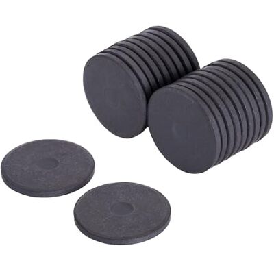Aimant Y10 en ferrite First4magnets - Ø30mm x 3mm - Traction 0,9kg - Pack de 20 Aimant Y10 en ferrite First4magnets - Ø30mm x 3mm - Traction 0,9kg - Pack de 20
