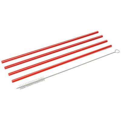 Fackelmann Pailles en plastique réutilisables durables et écologiques avec brosse pour le nettoyage. Passe au lave-vaisselle et idéales pour les fêtes et la maison, rouge, 0,6 x 23 cm, 4 x 1 unités. Fackelmann Pailles en plastique réutilisables durables et écologiques avec brosse pour le nettoyage. Passe au lave-vaisselle et idéales pour les fêtes et la maison, rouge, 0,6 x 23 cm, 4 x 1 unités.