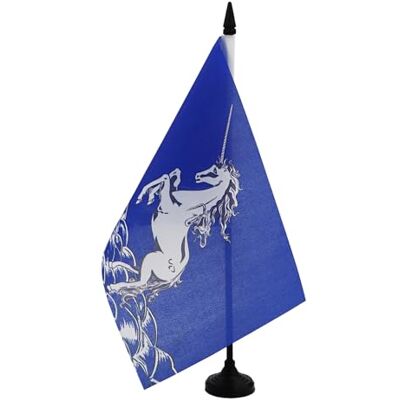 AZ FLAG Drapeau de Table Licorne bleue 21x14 cm Socle Plastique Usage intérieur Drapeau de bureau avec une licorne finition cousue et bords renforcés polyester 100D AZ FLAG Drapeau de Table Licorne bleue 21x14 cm Socle Plastique Usage intérieur Drapeau de bureau avec une licorne finition cousue et bords renforcés polyester 100D