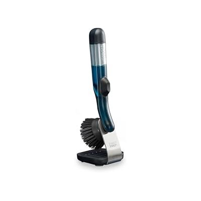Joseph Joseph SinkTech Brosse à Vaisselle Rechargeable avec Distributeur de Savon, Support de Rangement, Grattoir à Poêle, Plateau en Acier Inoxydable Joseph Joseph SinkTech Brosse à Vaisselle Rechargeable avec Distributeur de Savon, Support de Rangement, Grattoir à Poêle, Plateau en Acier Inoxydable