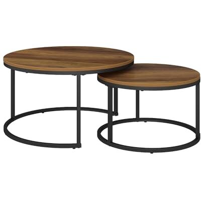 Vicco Set de tables basses "Montreal", Bois, 77x40cm 2 pièces, pliable pour un gain de place et combinable de manière polyvalente Vicco Set de tables basses "Montreal", Bois, 77x40cm 2 pièces, pliable pour un gain de place et combinable de manière polyvalente