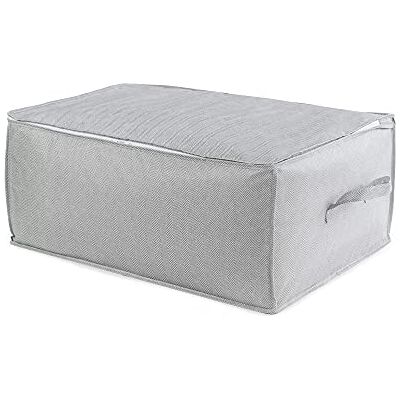 Compactor RAN10164 Housse de couette avec fermeture Éclair en polypropylène Gris/blanc 50 x 70 x 30 cm Compactor RAN10164 Housse de couette avec fermeture Éclair en polypropylène Gris/blanc 50 x 70 x 30 cm