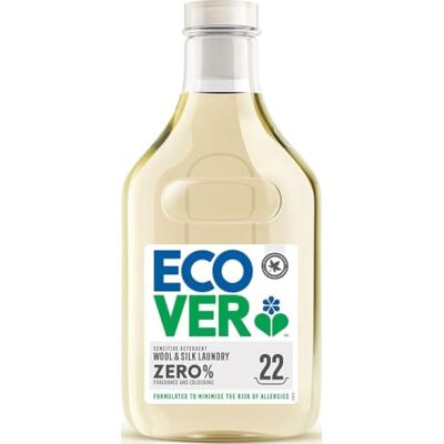 Ecover Zero Lessive non bio, pour peaux sensibles, liquide de lavage pour bébé, formule zéro allergène, 22 lavages, 1 l Ecover Zero Lessive non bio, pour peaux sensibles, liquide de lavage pour bébé, formule zéro allergène, 22 lavages, 1 l