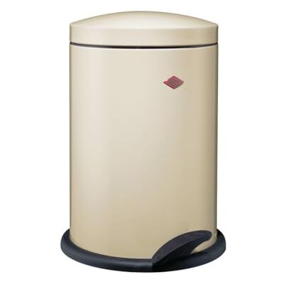 WESCO Poubelle à pédale simple 116 de couleur amande, tôle d'acier revêtue par pulvérisation, insert en plastique d'un volume de 13 l, pied stable WESCO Poubelle à pédale simple 116 de couleur amande, tôle d'acier revêtue par pulvérisation, insert en plastique d'un volume de 13 l, pied stable