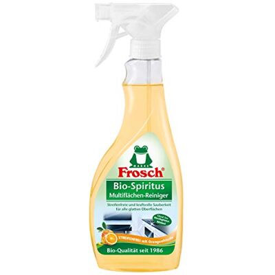 FROSCH Bio-Spiritus Nettoyant multi-surfaces pour une brillance sans traces, vaporisateur, 1 pièce (1 x 500 ml) FROSCH Bio-Spiritus Nettoyant multi-surfaces pour une brillance sans traces, vaporisateur, 1 pièce (1 x 500 ml)