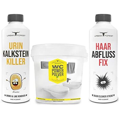 URBAN FOREST Kit économique décapant les pierres d'urine + nettoyant pour tuyaux + mousse WC URBAN FOREST Kit économique décapant les pierres d'urine + nettoyant pour tuyaux + mousse WC