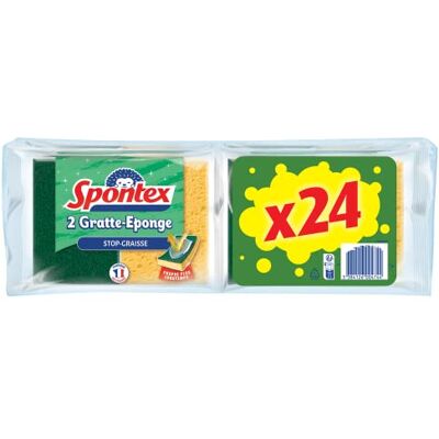 Pack d'Éponges Vertes Stop-Graisse Spontex - Nettoyage Pack d'Éponges Vertes Stop-Graisse Spontex - Nettoyage