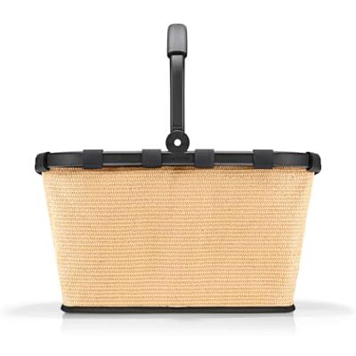 reisenthel Carrybag – Panier à provisions stable avec beaucoup d'espace de rangement et poche intérieure pratique – Design élégant et imperméable, Frame Raffia Black, 48 x 29 x 28 cm (B x H x T) reisenthel Carrybag – Panier à provisions stable avec beaucoup d'espace de rangement et poche intérieure pratique – Design élégant et imperméable, Frame Raffia Black, 48 x 29 x 28 cm (B x H x T)