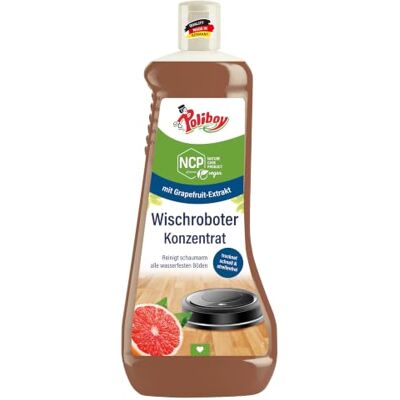 Poliboy NCP Nettoyeur concentré pour robot aspirateur avec fonction d'essuyage Nettoyant à faible mousse 1 x 1 l Fabriqué en Allemagne Poliboy NCP Nettoyeur concentré pour robot aspirateur avec fonction d'essuyage Nettoyant à faible mousse 1 x 1 l Fabriqué en Allemagne