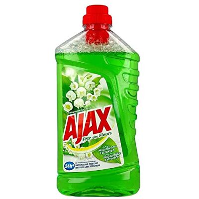 AJAX Lot de 8 nettoyants universels « Printemps Fleurs » (8 x 1 litre) AJAX Lot de 8 nettoyants universels « Printemps Fleurs » (8 x 1 litre)