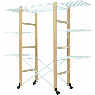 Foppapedretti Ursus Étendoir à linge en bois naturel pour vêtements Foppapedretti Ursus Étendoir à linge en bois naturel pour vêtements
