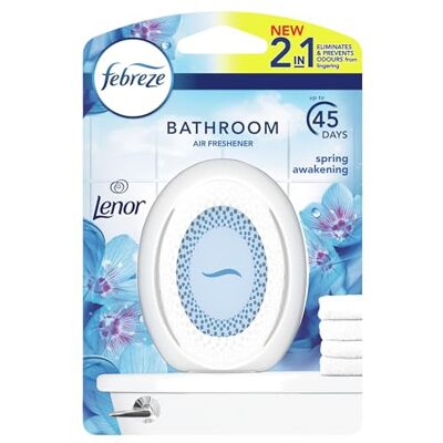 Febreze Air fraîcheur pour salle de bain - Éveil printanier - Éliminateur d'odeurs - Pack de 5 Febreze Air fraîcheur pour salle de bain - Éveil printanier - Éliminateur d'odeurs - Pack de 5