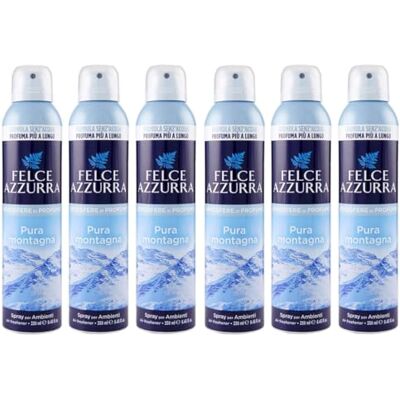 Felce Azzurra Pura Montagna Lot de 6 déodorants d'ambiance en spray 250 ml Felce Azzurra Pura Montagna Lot de 6 déodorants d'ambiance en spray 250 ml