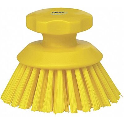 Vikan Brosse ronde en polyester Dur Diamètre : 110 x 110 mm Vikan Brosse ronde en polyester Dur Diamètre : 110 x 110 mm