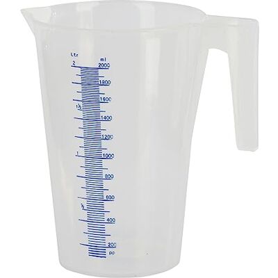 Kerbl Verre doseur empilable en plastique avec graduation 2 l Kerbl Verre doseur empilable en plastique avec graduation 2 l