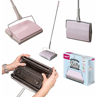 York Katie Balayeuse pour tapis Effet immédiat et efficace Nettoie toutes les surfaces Aspirateur sans fil et sans sac 28 x 20 x 102 cm York Katie Balayeuse pour tapis Effet immédiat et efficace Nettoie toutes les surfaces Aspirateur sans fil et sans sac 28 x 20 x 102 cm