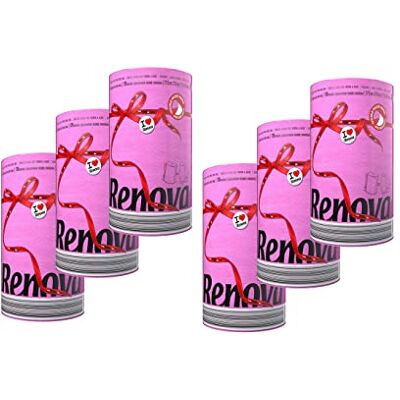 Renova ASKON Lot de 6 rouleaux de papier de cuisine 2 plis Maxi rouleau Coloré Multicolore Rouleau de papier Lingettes polyvalentes (rose) Renova ASKON Lot de 6 rouleaux de papier de cuisine 2 plis Maxi rouleau Coloré Multicolore Rouleau de papier Lingettes polyvalentes (rose)
