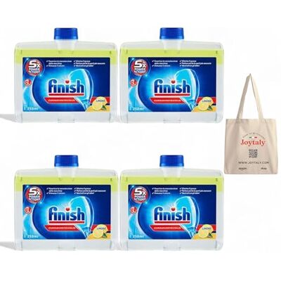 Finish Nettoyant de profondeur Citrus Nettoyant liquide pour machine anti-calcaire et graisse pour un lave-vaisselle propre Lot économique avec 4 nettoyeurs de machine de 250 ml au parfum citron Finish Nettoyant de profondeur Citrus Nettoyant liquide pour machine anti-calcaire et graisse pour un lave-vaisselle propre Lot économique avec 4 nettoyeurs de machine de 250 ml au parfum citron