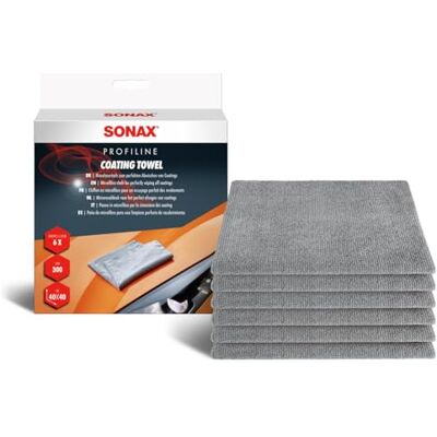SONAX Coating towel (1 pièce) chiffon microfibre pour essuyage parfait des revêtements sans traces Réf: 04511000 SONAX Coating towel (1 pièce) chiffon microfibre pour essuyage parfait des revêtements sans traces Réf: 04511000