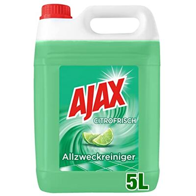 AJAX Nettoyant multi-usage Citrofrisch 1 x 5 l – Nettoyant pour la propreté et la fraîcheur, idéal pour le bureau, l'opération, la pratique ou la maison, dans un bidon pratique AJAX Nettoyant multi-usage Citrofrisch 1 x 5 l – Nettoyant pour la propreté et la fraîcheur, idéal pour le bureau, l'opération, la pratique ou la maison, dans un bidon pratique