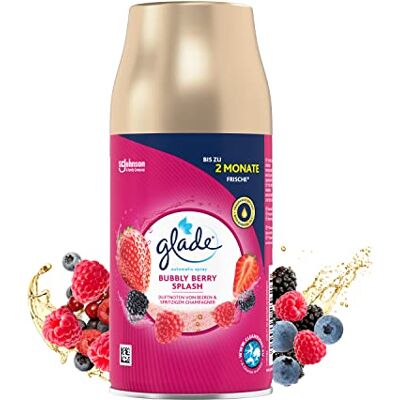 Glade Lot de 4 recharges de spray automatique, parfum d'intérieur, Relaxing Recharges pour spray automatique (4 x 269 ml) Glade Lot de 4 recharges de spray automatique, parfum d'intérieur, Relaxing Recharges pour spray automatique (4 x 269 ml)
