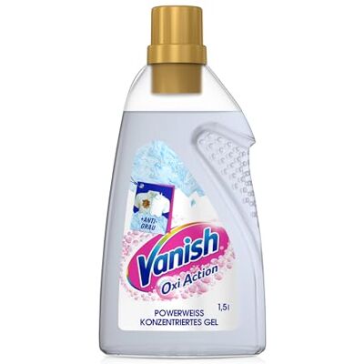 Vanish Oxi Action Powerwhite Gel 1 x 1,5 L Détachant et Booster de Linge Gel sans chlore pour linge blanc Vanish Oxi Action Powerwhite Gel 1 x 1,5 L Détachant et Booster de Linge Gel sans chlore pour linge blanc