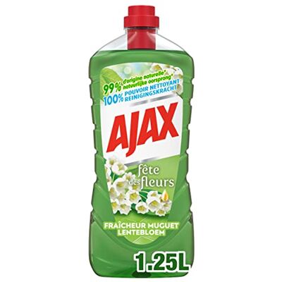 AJAX nettoyant ménager actif pour foyers exigeants pour nettoyer efficacement avec action dégraissante AJAX nettoyant ménager actif pour foyers exigeants pour nettoyer efficacement avec action dégraissante