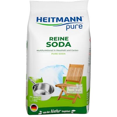 Soda pure Poudre de nettoyage naturelle pour la maison, le linge et le jardin Remède maison polyvalent contre la graisse, la saleté, les taches et les odeurs 500 g Soda pure Poudre de nettoyage naturelle pour la maison, le linge et le jardin Remède maison polyvalent contre la graisse, la saleté, les taches et les odeurs 500 g