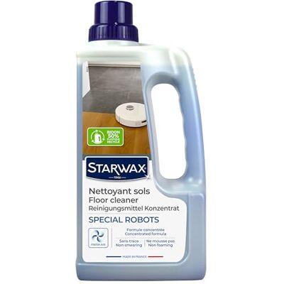 STARWAX Nettoyant universel spécialement conçu pour les robots Utilisation pour tous les robots nettoyeurs Nettoyage sans traces Pas de rinçage Séchage rapide Parfum brise marine 1 l STARWAX Nettoyant universel spécialement conçu pour les robots Utilisation pour tous les robots nettoyeurs Nettoyage sans traces Pas de rinçage Séchage rapide Parfum brise marine 1 l