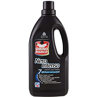 Omino Bianco Lessive Noir Intenso Bivalente, Paquet de 12 x 1000 ml Omino Bianco Lessive Noir Intenso Bivalente, Paquet de 12 x 1000 ml