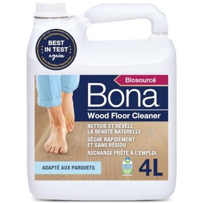 Bona Nettoyant Pour Parquets 4L Compatible Avec Tous les Robots Laveurs et Serpillères Vaporisateur Produit Nettoyant Sol Sans Résidu & Sèche Rapidement Bona Nettoyant Pour Parquets 4L Compatible Avec Tous les Robots Laveurs et Serpillères Vaporisateur Produit Nettoyant Sol Sans Résidu & Sèche Rapidement