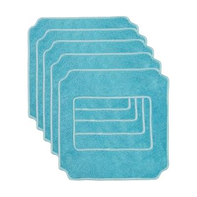 Cecotec Pack de 5 serpillières pour Robots aspirateurs Lave-vitres Conga Windroid 1390 Double Spray. Consommable Accessoires pour Robot Lave-vitres, Contient 5 unités. Cecotec Pack de 5 serpillières pour Robots aspirateurs Lave-vitres Conga Windroid 1390 Double Spray. Consommable Accessoires pour Robot Lave-vitres, Contient 5 unités.