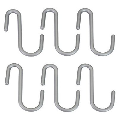 Metaltex 35070814180 Crochets-City Line, Plastic, Gris, 5 x 7 cm Metaltex 35070814180 Crochets-City Line, Plastic, Gris, 5 x 7 cm