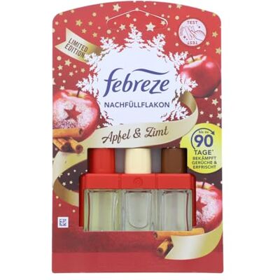 Febreze 3Volution Recharge de désodorisant pomme et cannelle 20 ml, 3 parfums changeants pour lutter contre les odeurs Febreze 3Volution Recharge de désodorisant pomme et cannelle 20 ml, 3 parfums changeants pour lutter contre les odeurs
