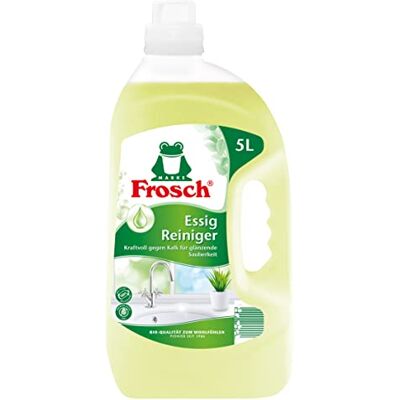 FROSCH Lot de 3 nettoyants pour vinaigre Anticalcaire, taches d'eau et résidus de savon dans la cuisine, la salle de bain et les toilettes 3 x 5000 ml FROSCH Lot de 3 nettoyants pour vinaigre Anticalcaire, taches d'eau et résidus de savon dans la cuisine, la salle de bain et les toilettes 3 x 5000 ml