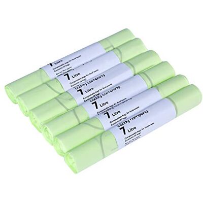 The Caddy Company 7L Sacs poubelle compostables - Sac poubelle écologique The Caddy Company 7L Sacs poubelle compostables - Sac poubelle écologique