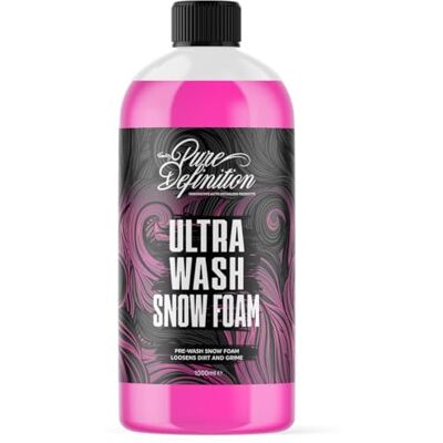 Pure Mousse de neige pour voiture, nettoyant pré-lavage, pH neutre, haute mousse et brillance, concentré ultra 50:1 pour le nettoyage et les détails – (1000 ml) Pure Mousse de neige pour voiture, nettoyant pré-lavage, pH neutre, haute mousse et brillance, concentré ultra 50:1 pour le nettoyage et les détails – (1000 ml)