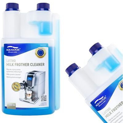 Pure Aqualogis Lait liquide nettoyant pour machines à expresso, systèmes et équipements 1000 ml pour ménage, domestique et commercial Pure Aqualogis Lait liquide nettoyant pour machines à expresso, systèmes et équipements 1000 ml pour ménage, domestique et commercial