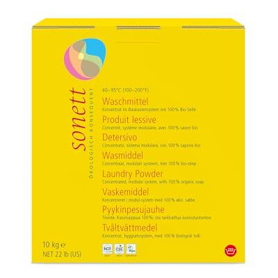 Sonett Lessive en poudre : 100% biodégradable. Sonett Lessive en poudre : 100% biodégradable.