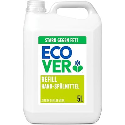 Ecover Recharge liquide vaisselle, citron et aloe vera, 5 l Ecover Recharge liquide vaisselle, citron et aloe vera, 5 l