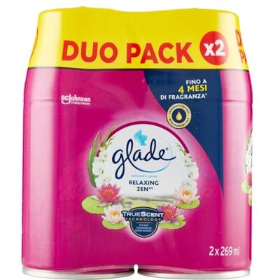 Glade Automatic Recharge Relaxing Zen, 1 paquet de 2 recharges 269 x 2 ml Glade Automatic Recharge Relaxing Zen, 1 paquet de 2 recharges 269 x 2 ml