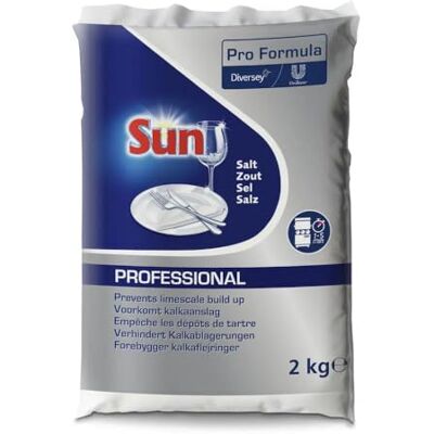 Sun Sel pour lave-vaisselle Protection efficace contre le calcaire et résultats brillants Adoucisseur d'eau pour lave-vaisselle 2 kg Sun Sel pour lave-vaisselle Protection efficace contre le calcaire et résultats brillants Adoucisseur d'eau pour lave-vaisselle 2 kg
